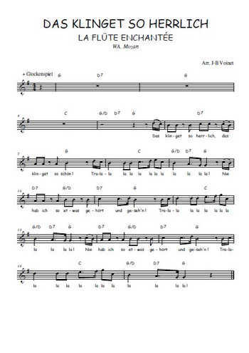Das klinget so herrlich de W.A. Mozart
